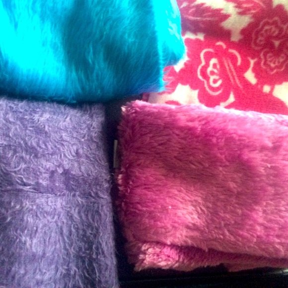 Bird print fleece scarf long new condition vintage Old Navy - Picture 6 of 6